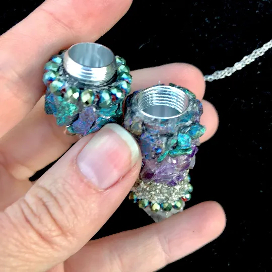 Spoon Pendant Purple