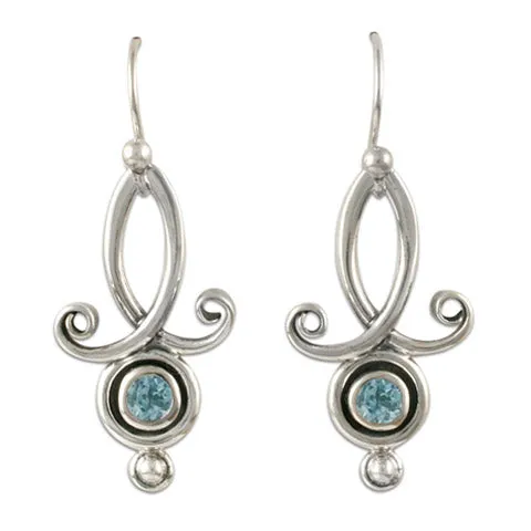 Viola Earrings with Gems
